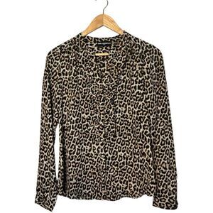 Karl Lagerfeld Leopard Print Blouse Medium